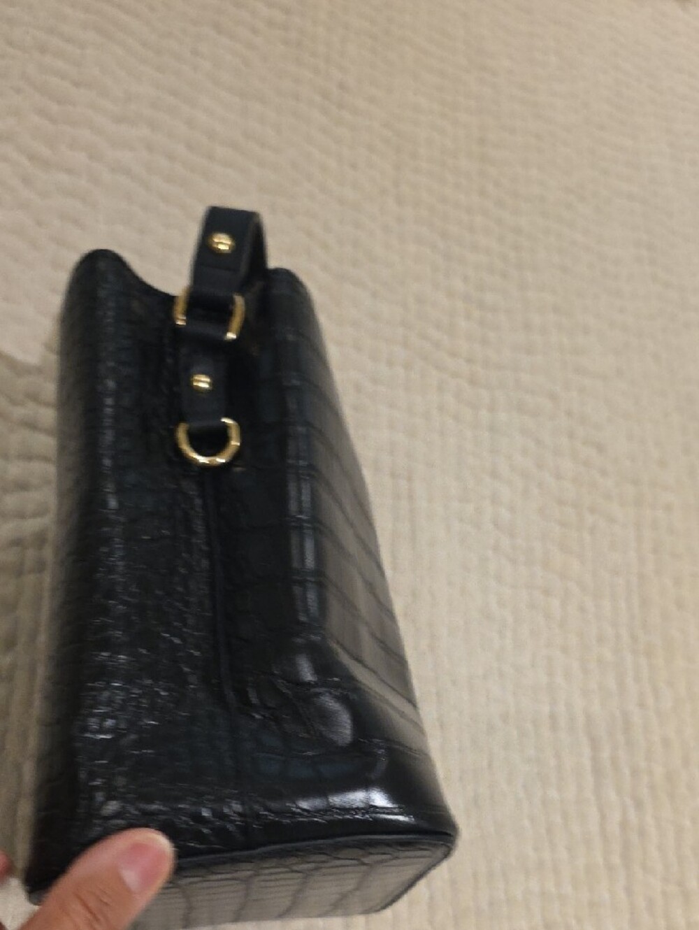 Black Bucket Bag (Without Crossbody Strap) (Never Used) - Picture 9 of 12